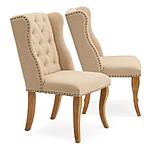 Set of 2 RST Brands - Avignon Tufted Dining Chairs: Beige $209.23, Grey $220 + Free Shipping