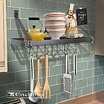 Pot Racks: Range Kleen 40&quot; x 2&quot; Stainless Steel $27, Rack It Up 24&quot; Bookshelf Wall Rack $67.08, Enclume Classic Low &amp; Hung $139 at Home Depot + Free Store Pickup