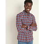 Old Navy: Men's Slim-Fit Oxford Shirt $9, Hooded Faux-Fur Trim Parka $29.98 + Free Store Pickup / FS on clearance orders $30+