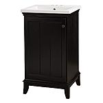 Home Depot Bath Vanities w/ Sink Basins: Belle Foret 20.5&quot; $239.50, 25&quot; Home Decorators Collection Lofty Dark Walnut or 26&quot; Winslow $289.50 + Free Delivery