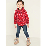 Old Navy 50% Off Toddler Styles: Graphic Sweatshirt $5.50, Girls Fleece Pullover $2.50 + Free Shipping