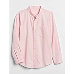Gap Factory: Extra 50% Off Kids' Clearance + Free S/H | Boys' Oxford Button-Down Shirt $7 and more