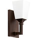 Quorum 1-Light Bathroom Sconces in Oil Rubbed Bronze: 5&quot; Wide Wright $10.96, 11.25&quot; H Rockwood $11.14 + Free Shipping