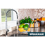 Speakman SB-1043 Neo Spring Kitchen Faucet w/ Pull Down Sprayer, Polished Chrome $43.29 + Free S/H