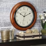 FirsTime &amp; Co Harrington 11-in Walnut Clock $16 + FS w/ Prime