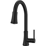 Pfister Pfirst Single-Handle Pull Down Kitchen Faucet (Matte Black) $81.40 + Free Shipping