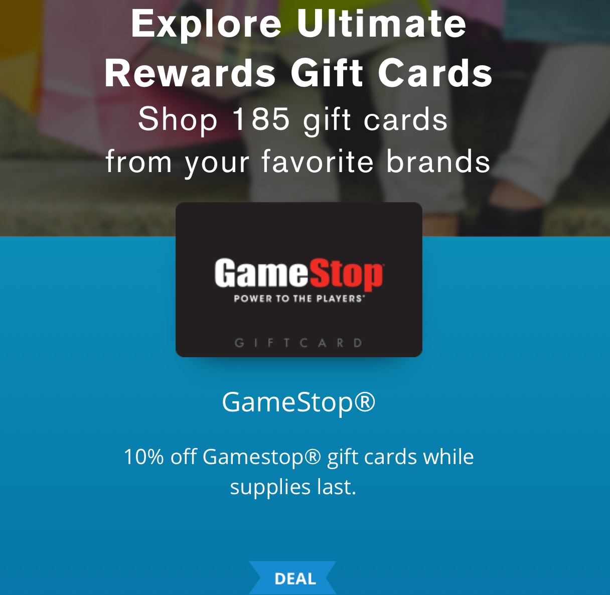 Chase Ultimate Rewards: Save 10% on Select Gift Card Redemptions (REI, GameStop, Home Depot*, American Eagle Outfitters, Sephora, Yankee Candle, Spotify, Regal Cinemas and More)
