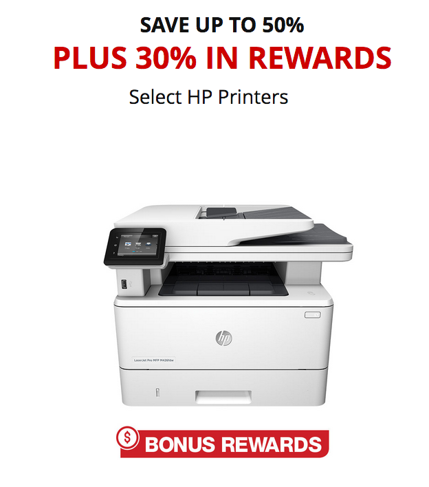 Office Depot Office Max 30 Bonus Rewards On Hp Laser Printers Limit 2 Up To 50 Off Select Printers 8 21 8 22 18 Online Only Slickdeals Net