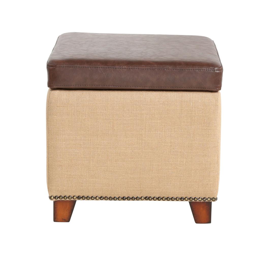 Ethan Brown Storage Ottoman By Home Decorators Collection