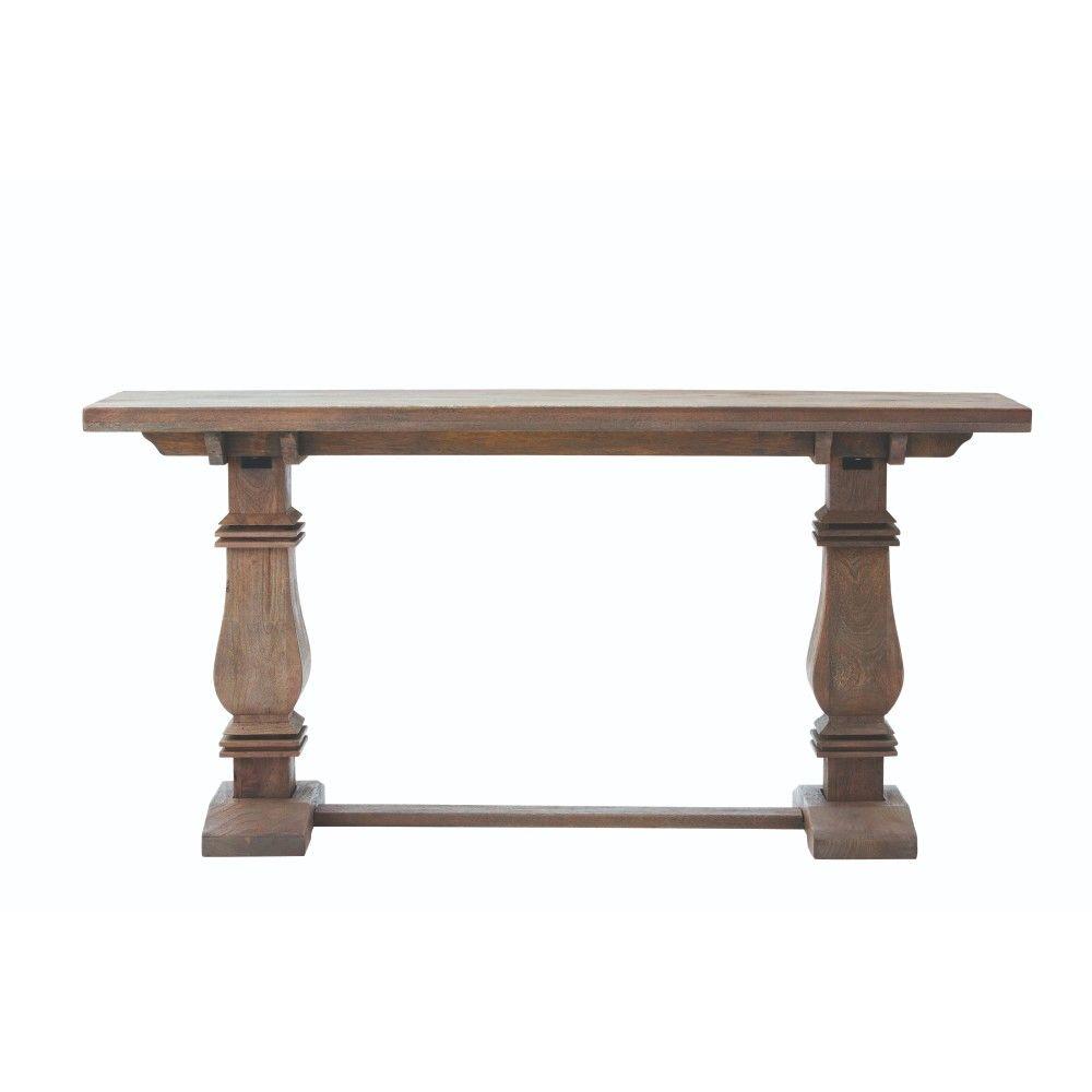 Home Decorators Collection Aldridge Antique Walnut Console Table