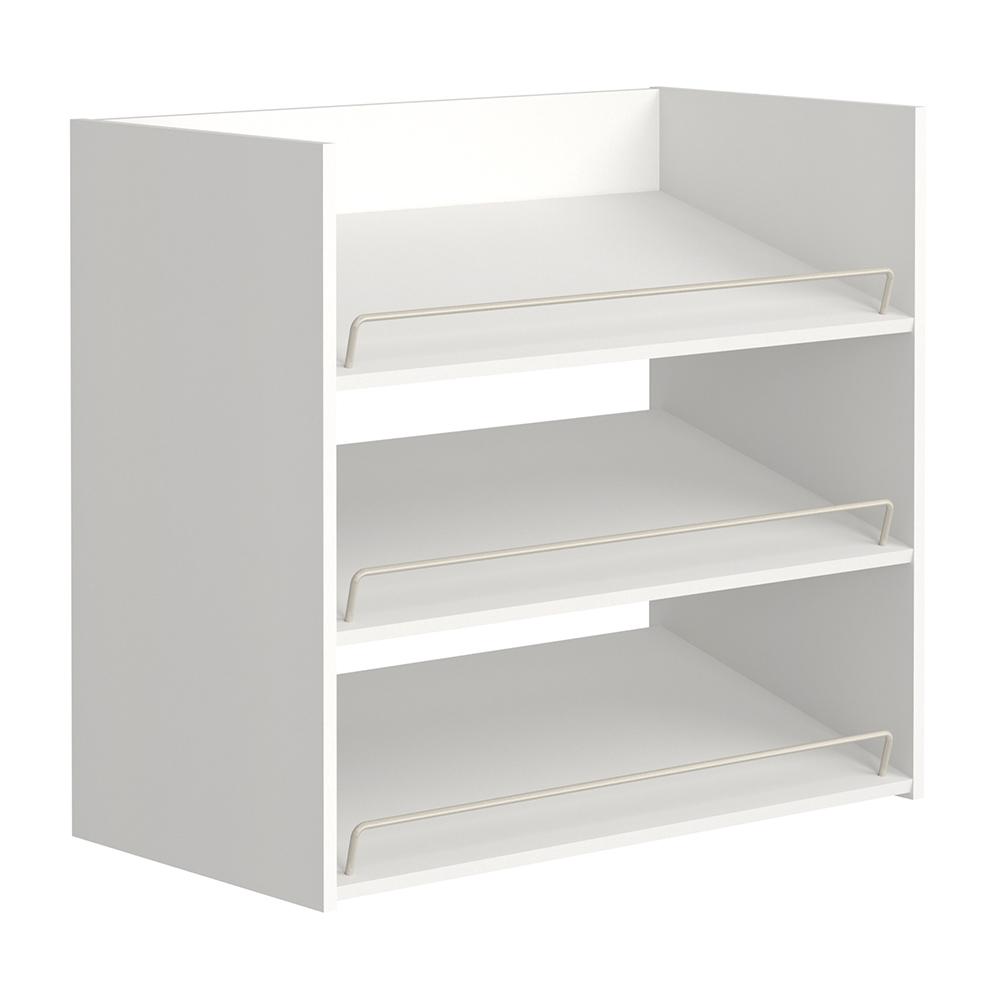 Closetmaid Impressions White 3 Shelf Shoe Organizer 30 45