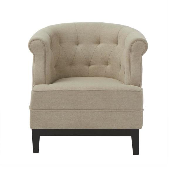 Home Decorators Collection Emma Upholstered Arm Chair In Natural