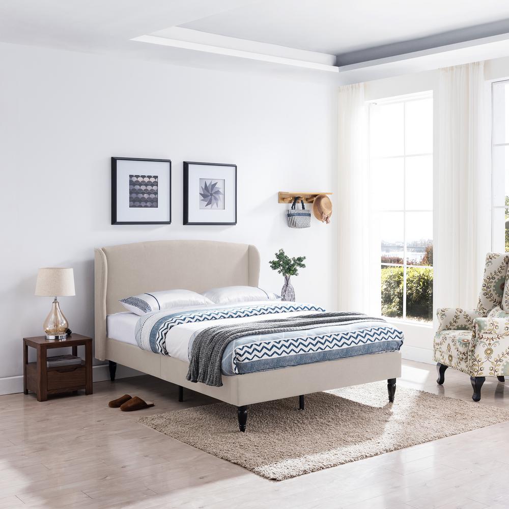 Noble House Upholstered Queen Bed Frames: Westbury ...