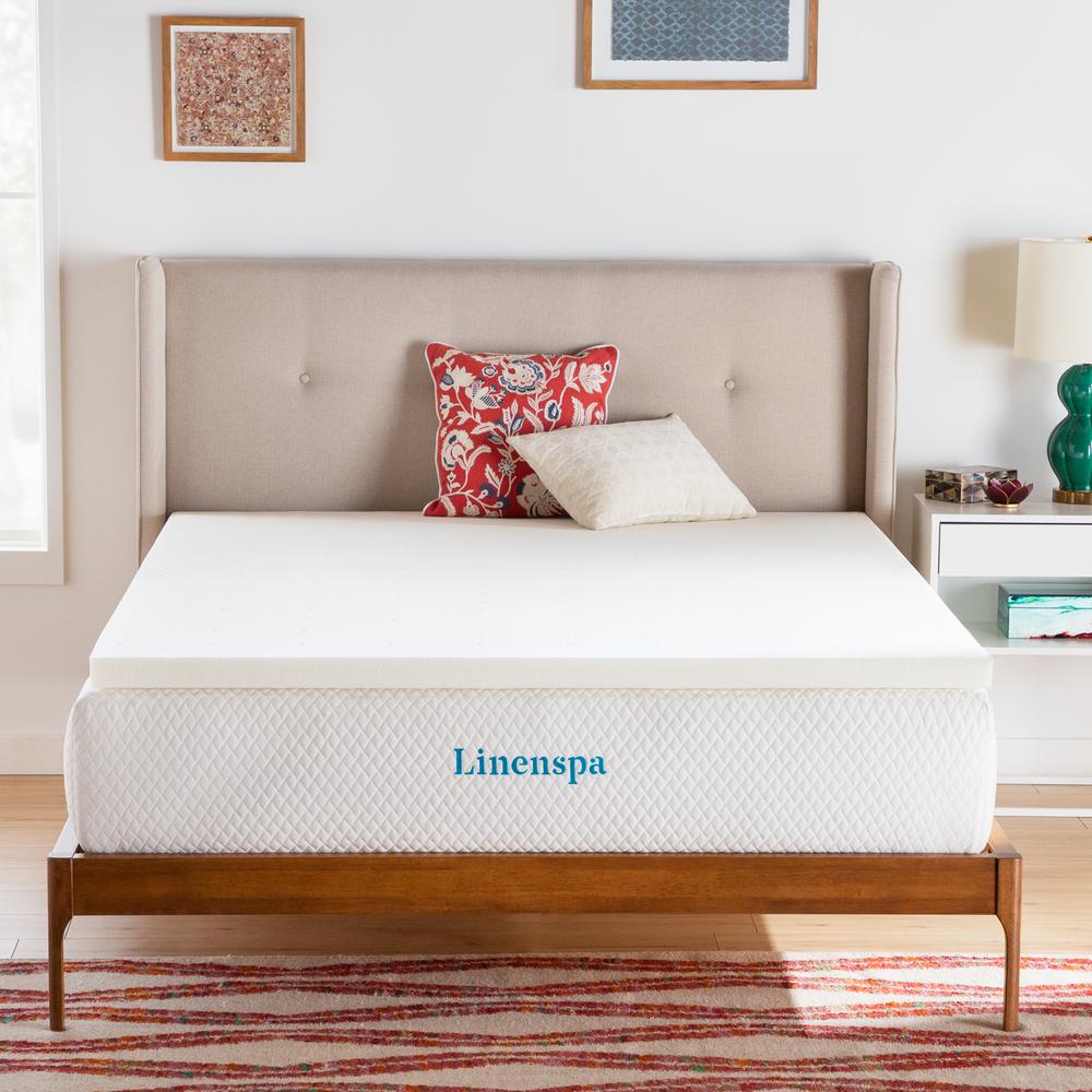 Linenspa Essentials 2 In Twin Activerelief Memory Foam Mattress Topper Twin 29 74 King 46 74 At Home Depot Free Store Pickup Slickdeals Net
