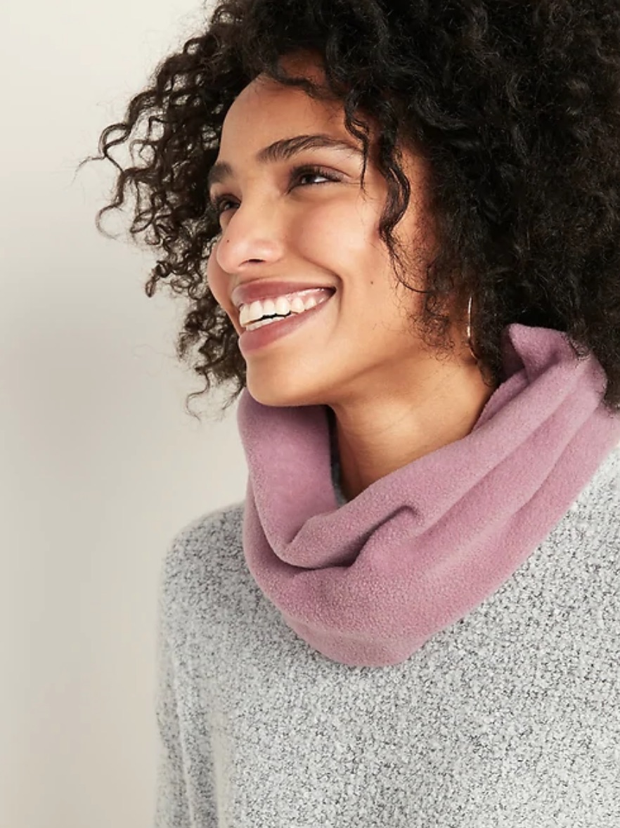 Old Navy: Women's Performance Fleece Tube Scarf $1.75, Men's Flannel Scarf $4 + Free Store Pickup