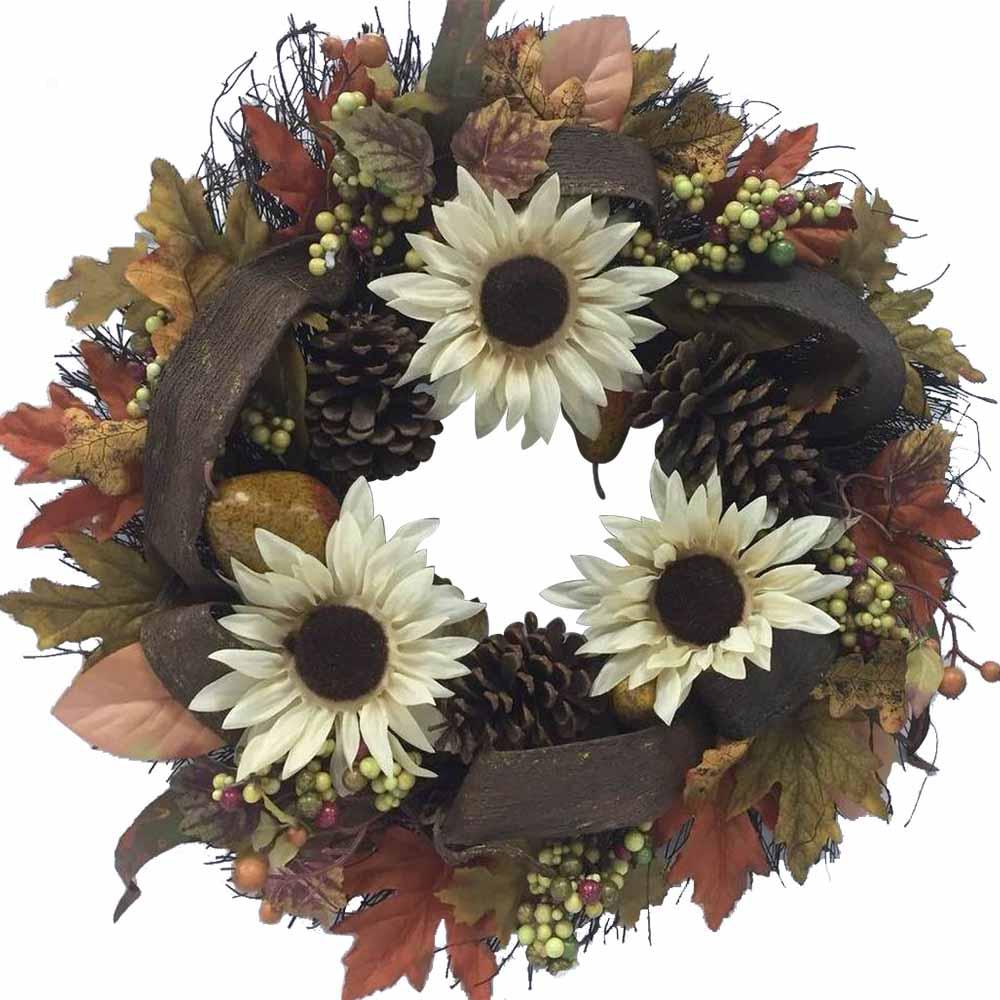 24 in. Home Accents Holiday Fall Grapevine Wreath $10 at Home Depot + Free Store Pickup