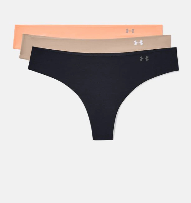 Under Armour Womens Pure Stretch Thong Printed Underwear 3 Pack