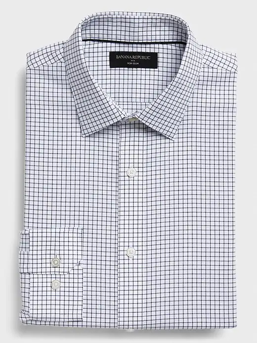 Banana Republic Factory Men S Slim Fit Non Iron Yarn Dye Shirt