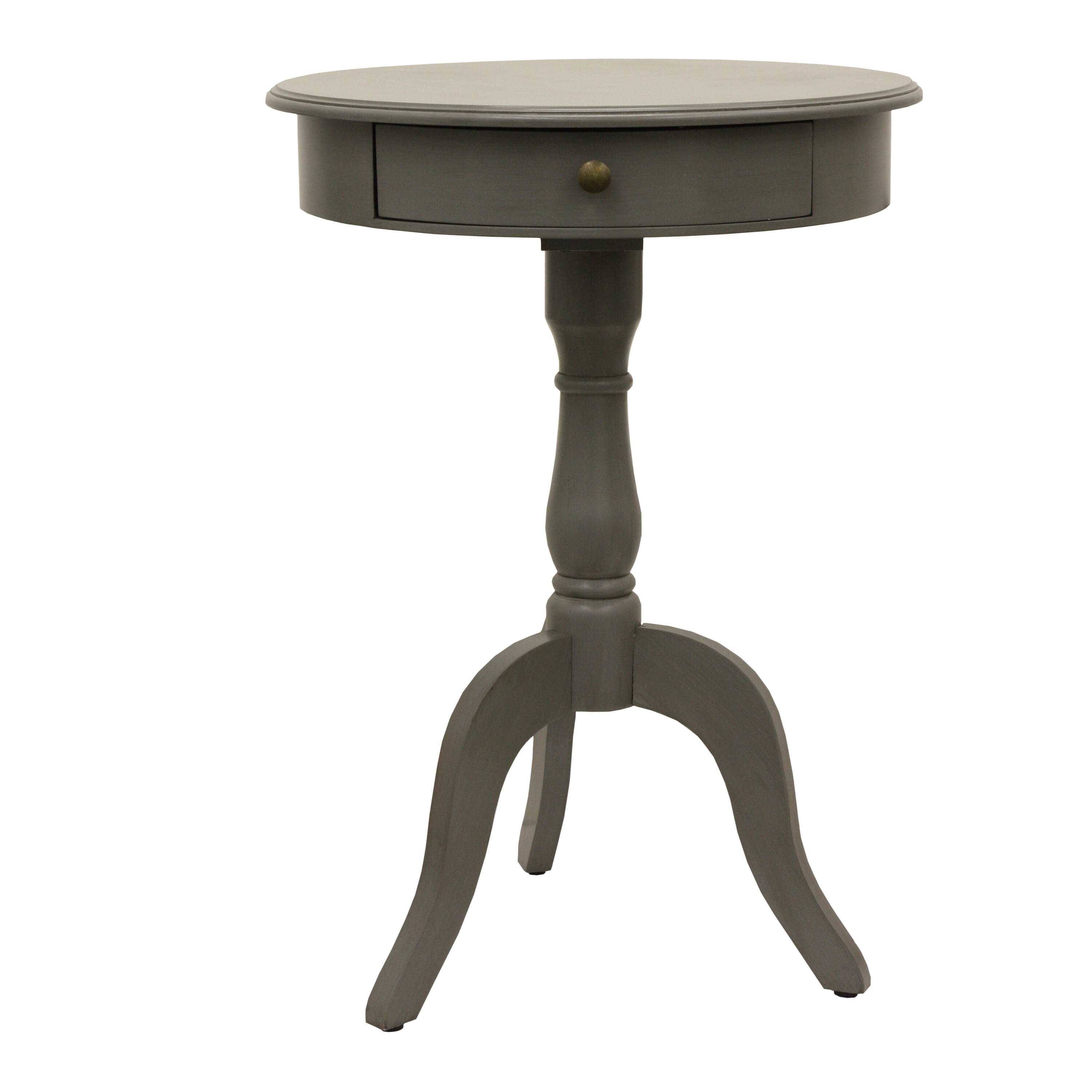 Decor Therapy 21 5 Eased Edge Pedestal Table 38 32 Mid Century