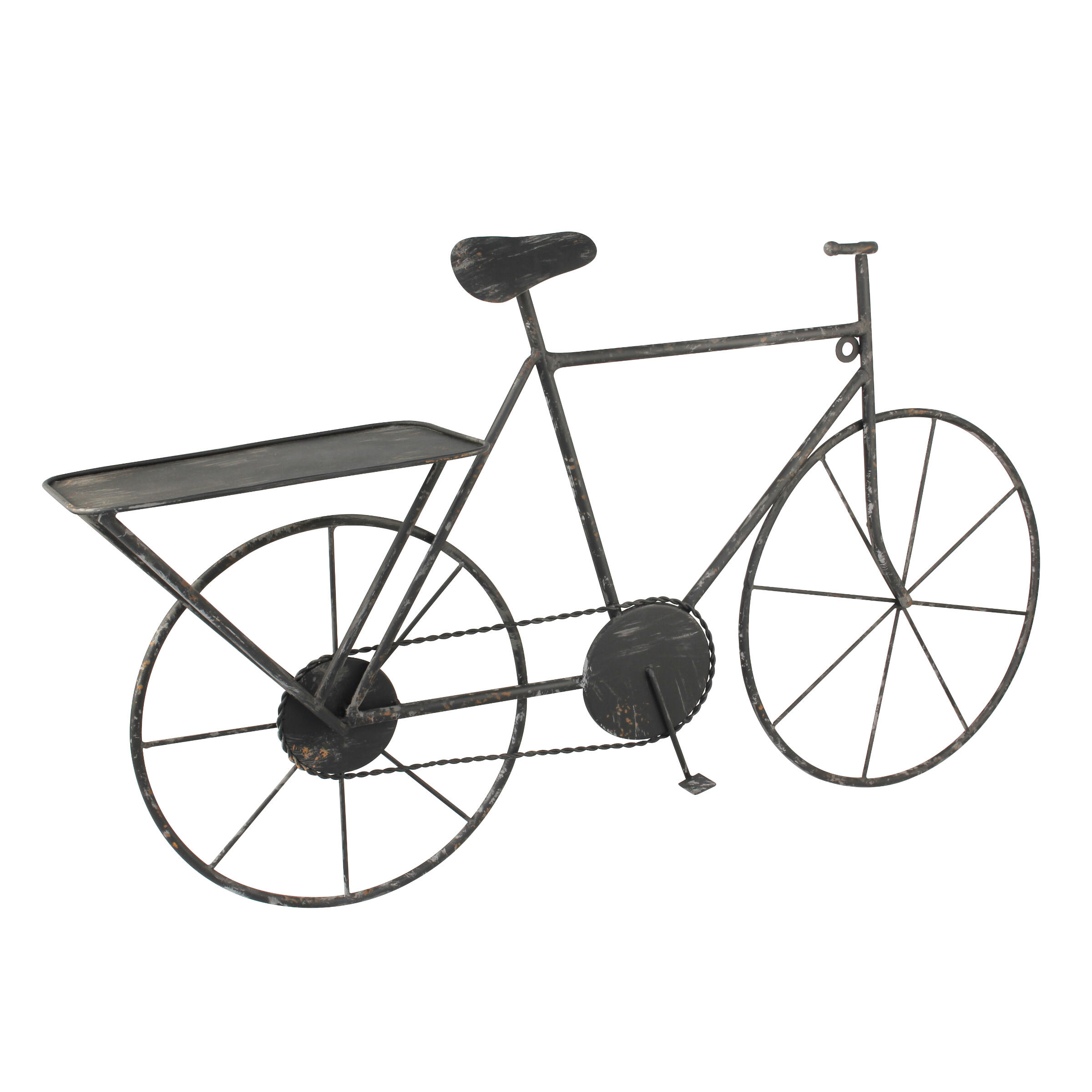 Stonebriar Black Metal Bicycle Wall Sculpture 32 In X 18 In X 6