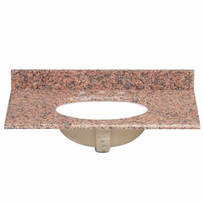 Home Decorators 37 Granite Vanity Top In Terra Cotta W White