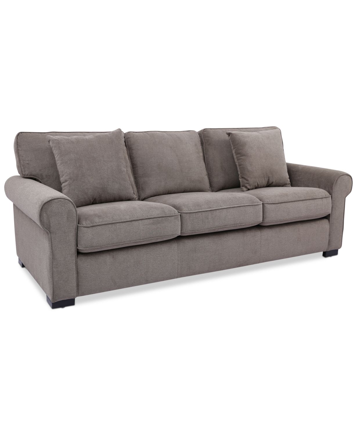 Ladlow 90" Fabric Sofa (Open Gray or Light Brown) $479 + Delivery