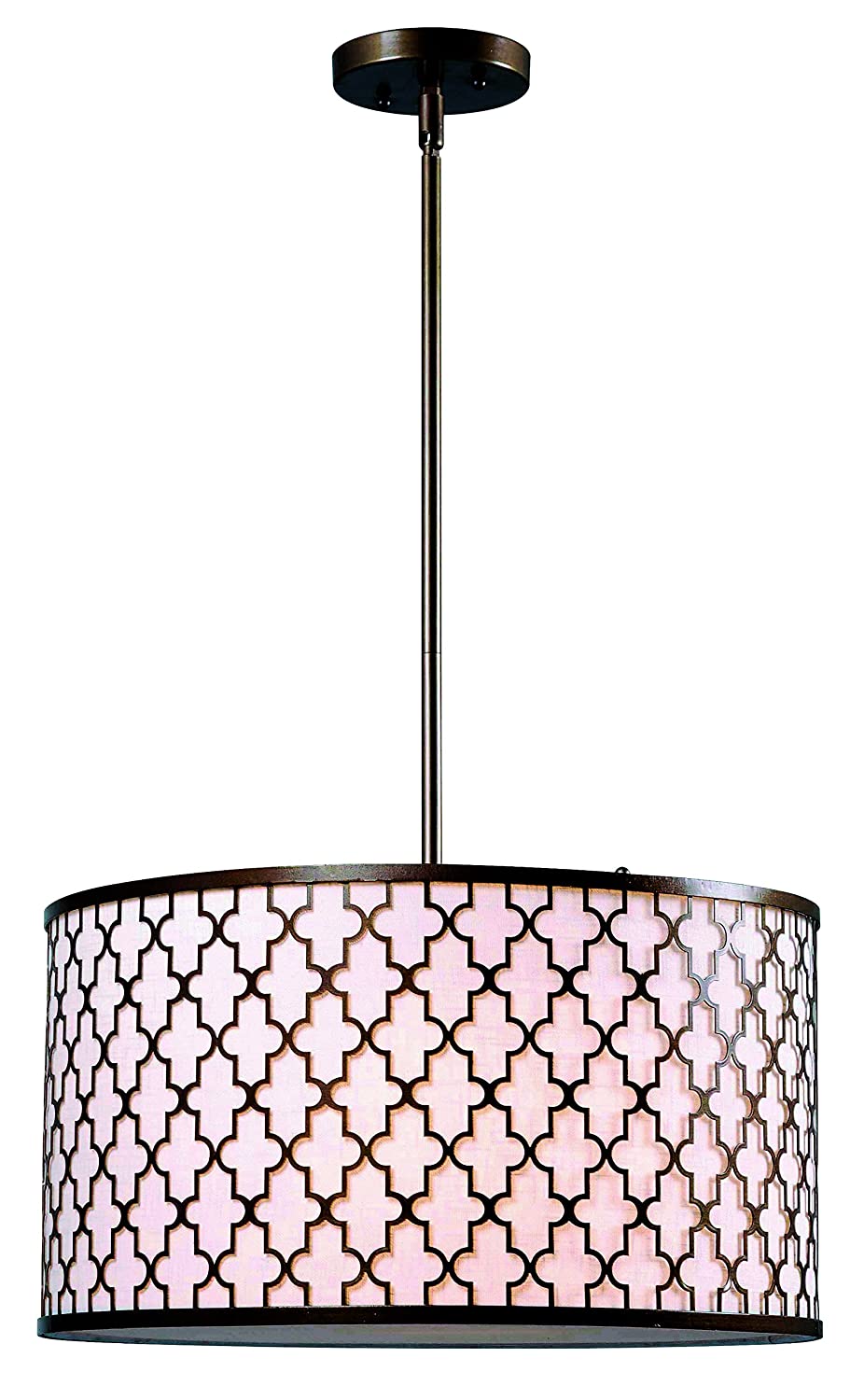 Kenroy Home Tripoli 3-Light Drum Pendant $36.30 + Free Shipping