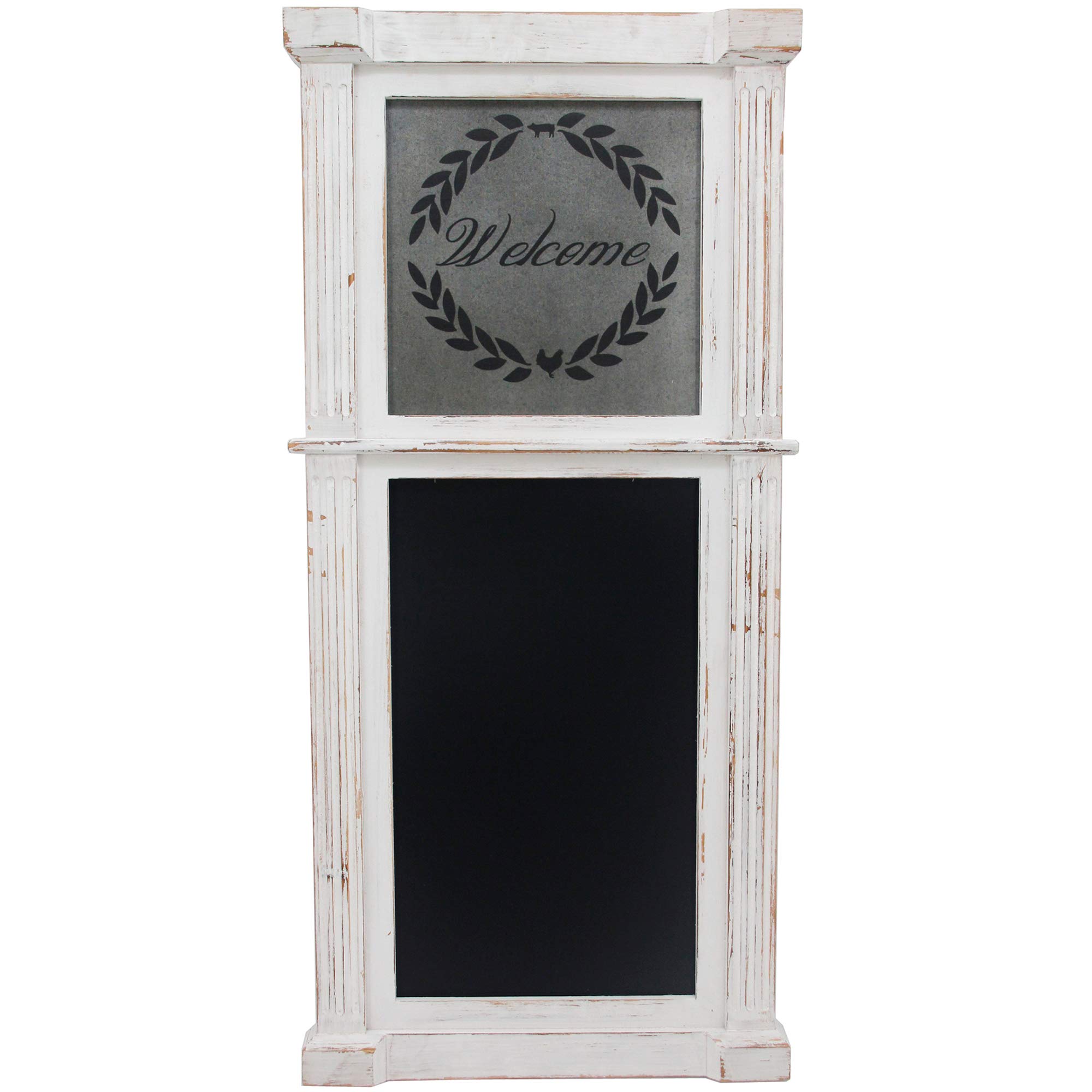 FirsTime & Co. Whitewash Wreath Chalkboard (34.5 H x 16" W) $26 at Amazon/Home Depot