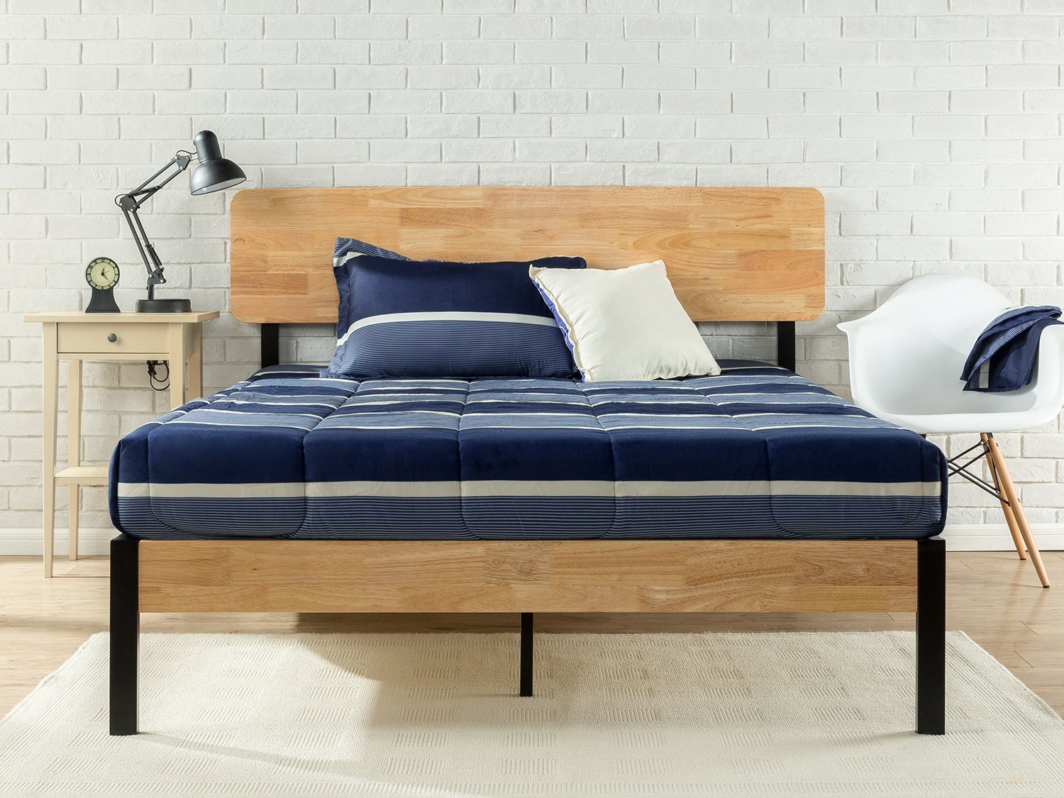 Zinus Olivia Metal & Wood Platform Bed, Queen $141 + Free Shipping