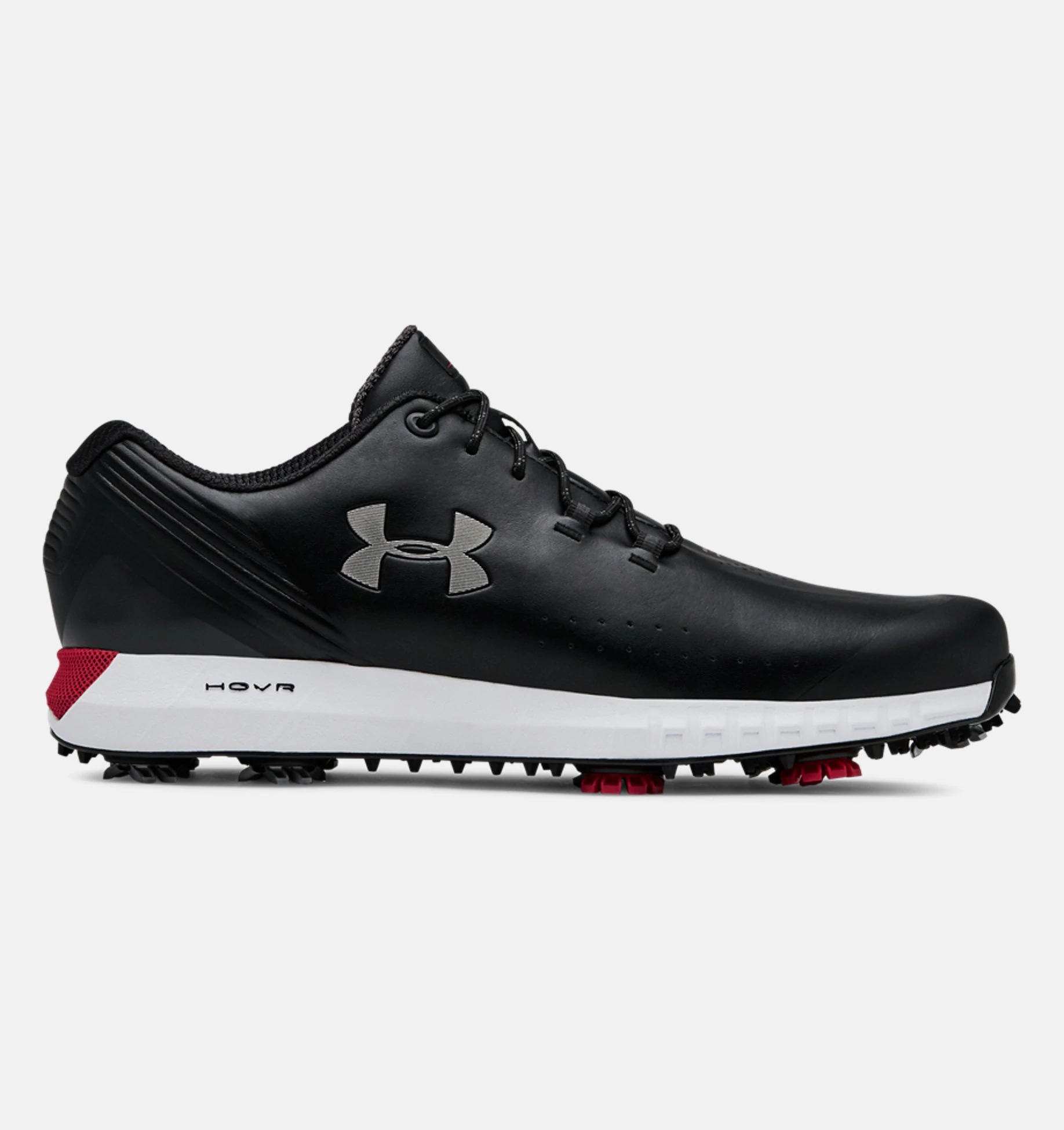 Men's UA HOVR Drive Golf Shoes (Black/Metallic/Red) $85 + Free Shipping