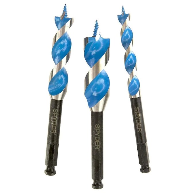 Spyder Stinger 3-Piece Assorted Woodboring Ship Auger Drill Bit Set $15 at Lowe's + Free Curbside Pickup