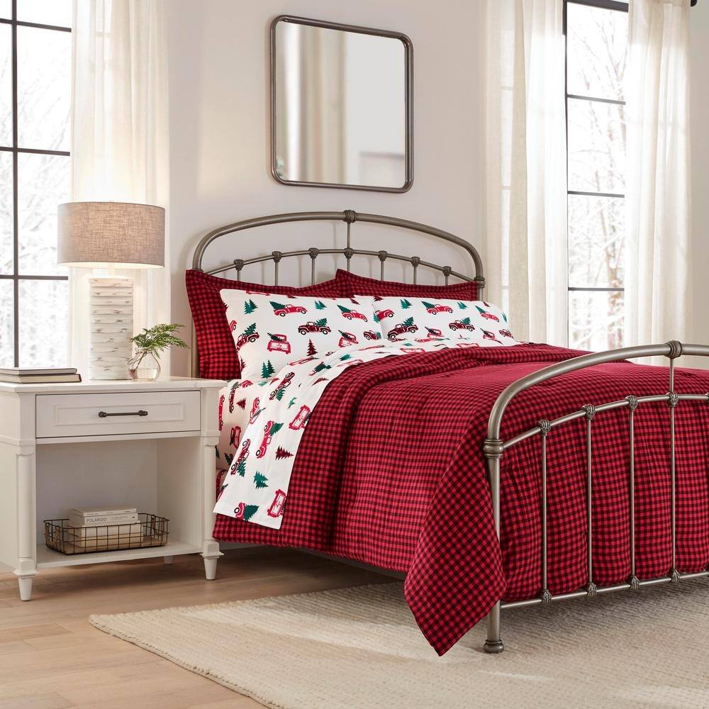 Home Decorators Collection Cotton Flannel Comforter Sets 3 Pc Full Queen 38 25 King 42 74 More