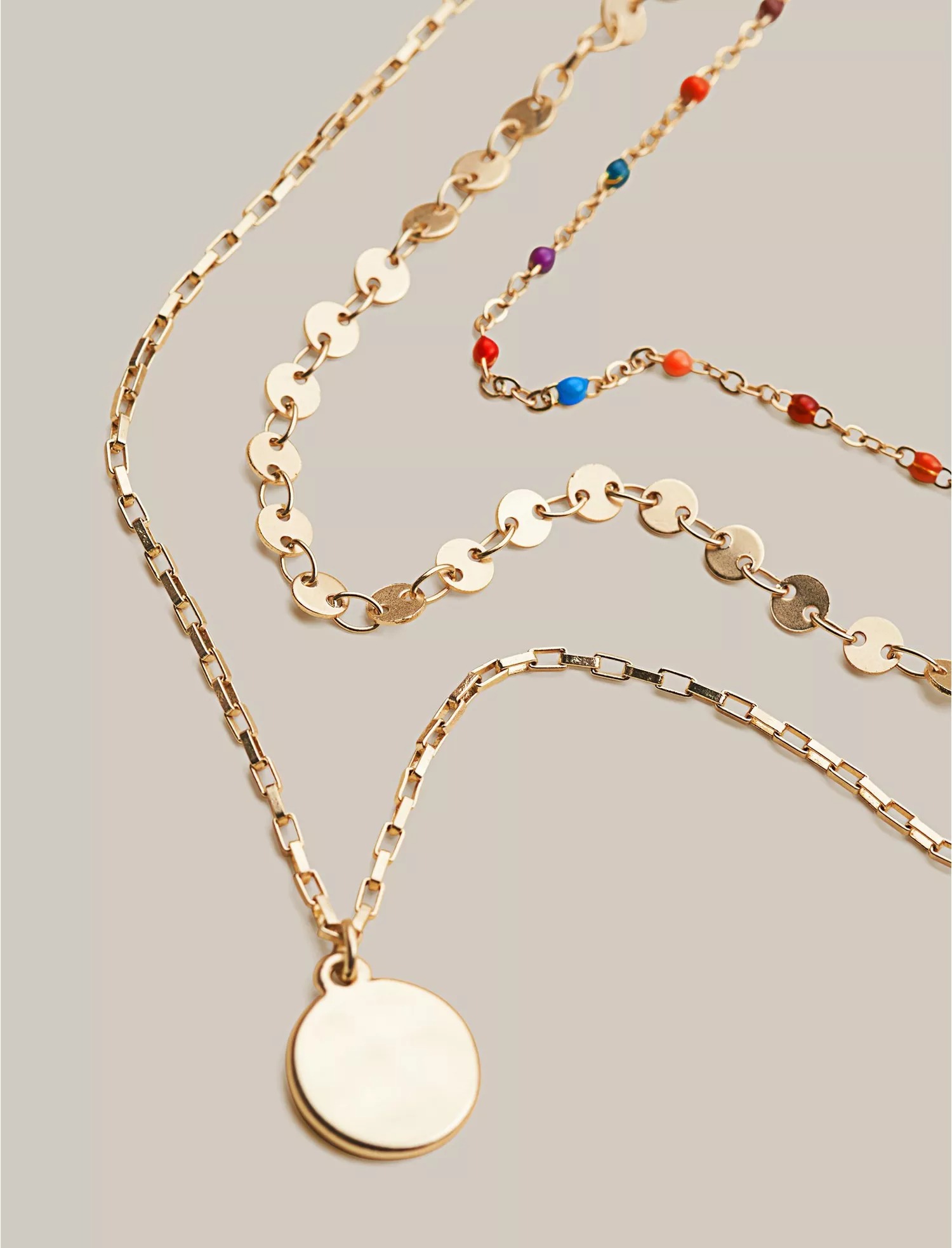 Lucky Brand: Confetti Layer Charm Necklace $10 & MORE + Free S/H