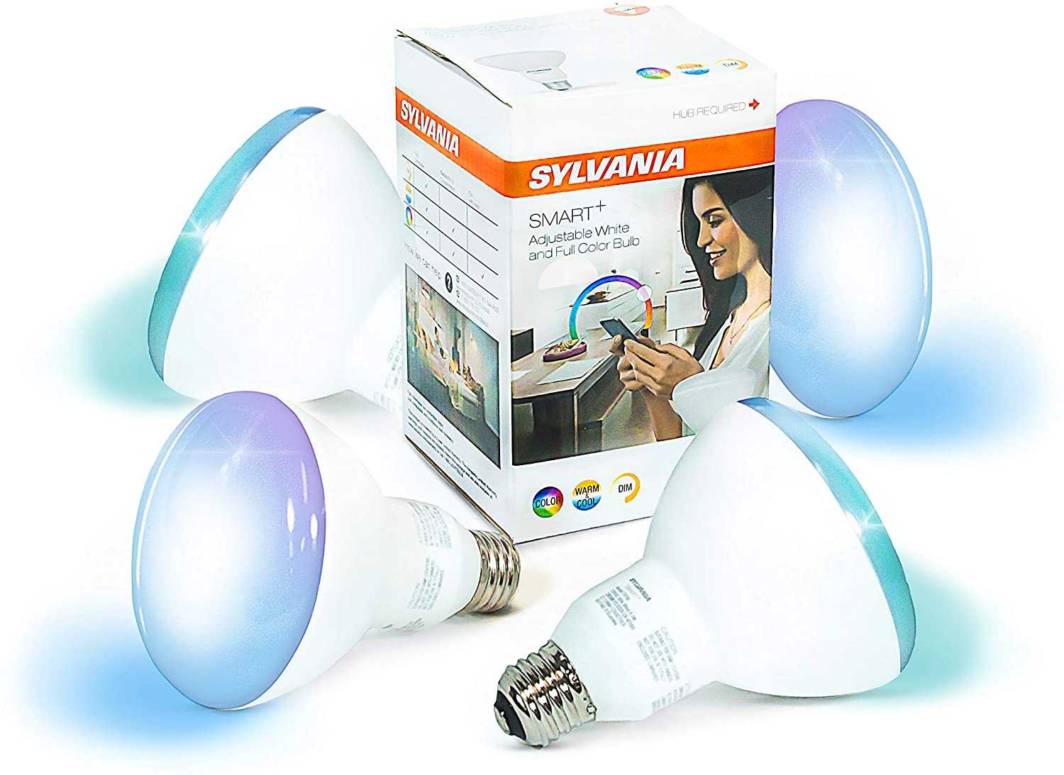 Sylvania BR-30 Zigbee RGBW Bulbs, lowest ever price 21.00 for 4 full color bulbs $21