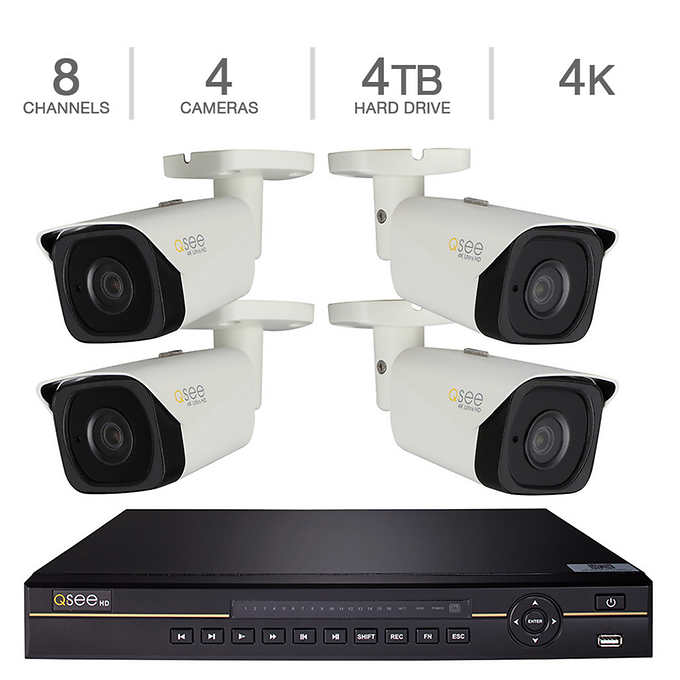 Costco: Q-See 8-Channel 4K HD IP NVR with 4TB HDD, 4 4K ...