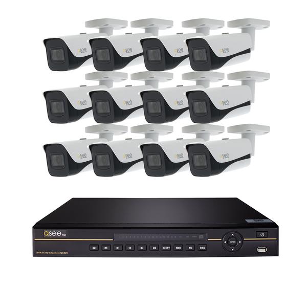 Q-see / Dahua OEM 16-Channel 4K NVR w/ 4TB HDD  (12) 4K Ultra HD Bullet Cameras (QC826-12HF-4) $1380