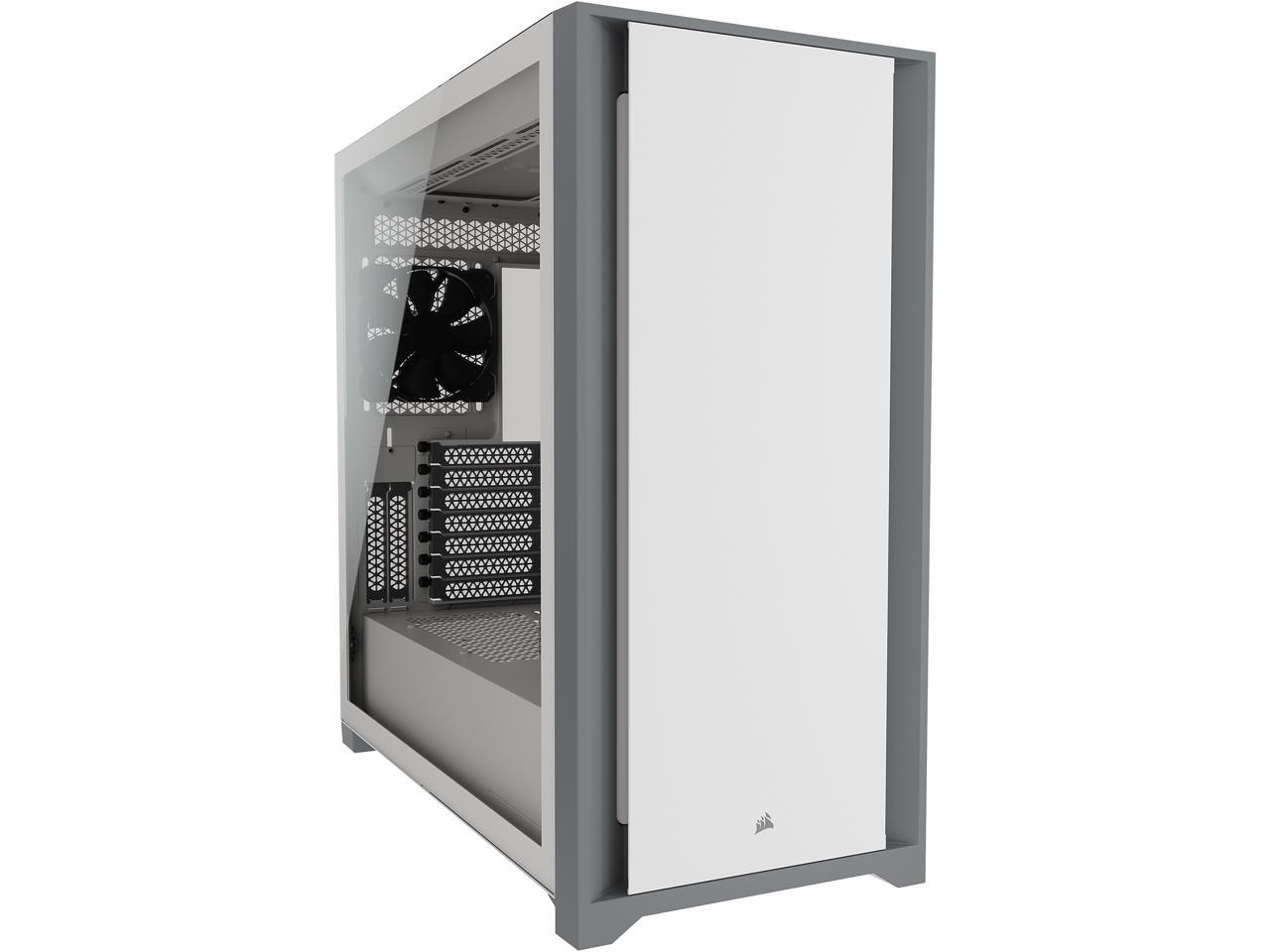 CORSAIR 5000D Tempered Glass Mid-Tower ATX PC Case (White) $85.49 after rebate + Free Ship