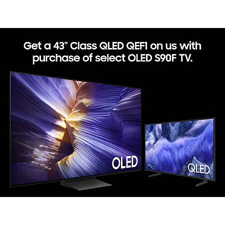 Samsung EPP/EDU: 77 Inch Class OLED S90F Plus Free 43" Class QLED QEF1 TV for $1620 and free shipping