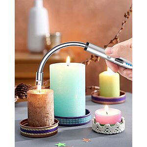 VEHHE USB Rechargeable Arc Candle Lighter for $4.66 at VEHHE via Amazon