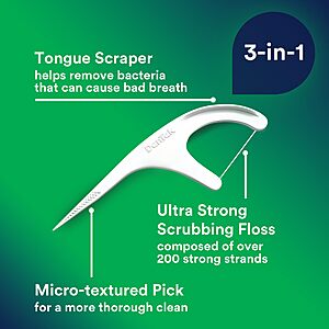 DenTek Floss Picks, Advanced Clean, Plaque Remover, 150 Count, Pack of 3 $5.63
