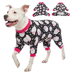 LovinPet Doberman Pajamas, Large Dog Pjs, Black Sheep Print $15.59-$19.79