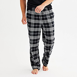 Men's Sonoma Goods For Life Flannel Drawstring Pajama Pants - 50 % OFF $9.99