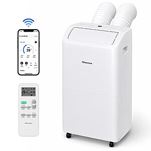 Refurb: Hisense 8,000 BTU Dual Hose Portable Air Conditioner w/ Inverter $200 + Free S&H