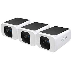 Refurb: 3-Pk eufy SoloCam S230 2K Outdoor Solar Spotlight Cameras $95 + Free S&H