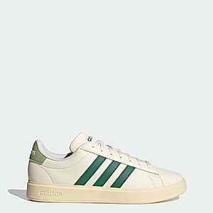 adidas Men's Grand Court 2.0 Shoes (White/Green) $19.80 + Free S&H