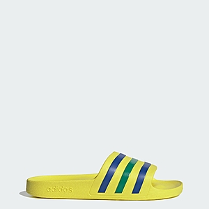 adidas Men's Adilette Aqua Slides (Yellow/Blue/Green) $13.60 + Free S&H