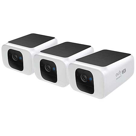 Cert. Refurb: eufy 2K Outdoor Solar Security Cameras (SoloCam S230 * 3) $95 + Free Shipping
