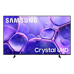 Samsung 70" Class Crystal UHD U8000F 4K Smart TV (2025 Model) $478