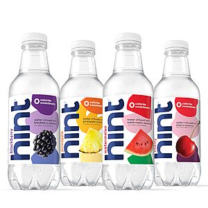 12-Pack 16-Oz Hint Fruit-Infused Bottled Water, Best Sellers Variety Pack $8.14 or less