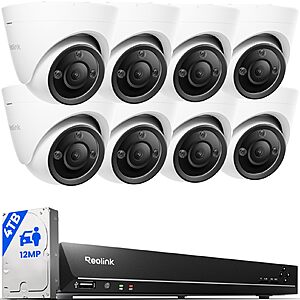 REOLINK 12MP PoE Surveillance System – Person/Vehicle/Pet Detection,4TB Storage $1,049.99 $1049.99